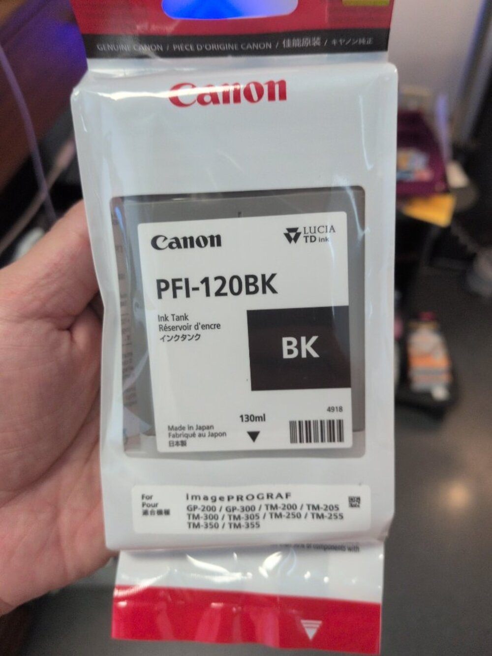 Canon PFI-120BK 2885C001 Ink Tank